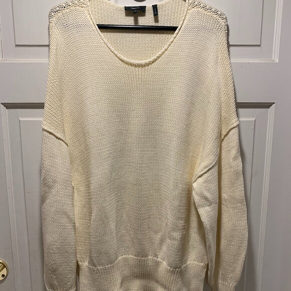 Theory~ Cream Knit Sweater - Picture 1 of 15